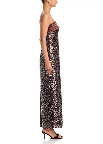 Hanna Sequined Column Maxi Dress