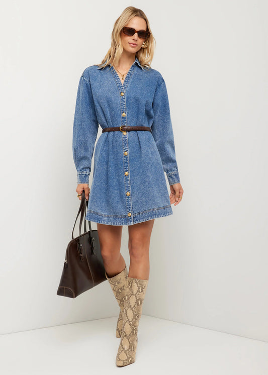Sade Belted Shirtdress