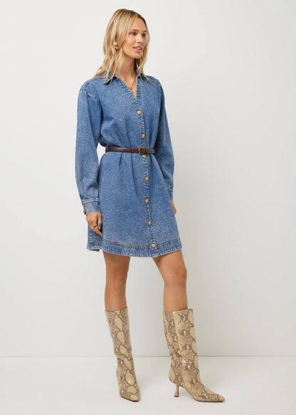 Sade Belted Shirtdress