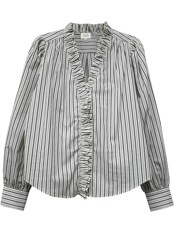 Lizzy Stripe Ruffle Top