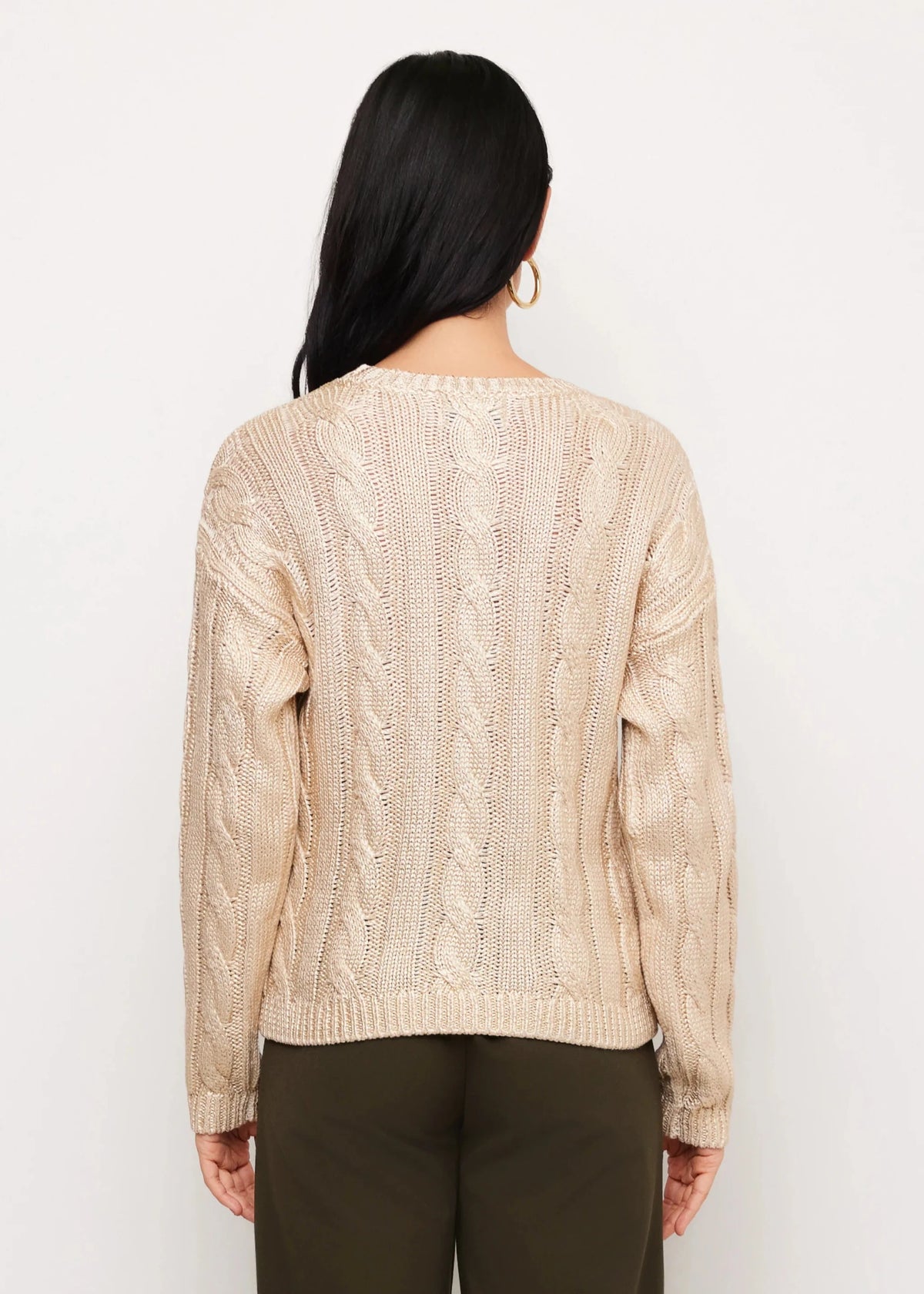 Levie Metallic Sweater