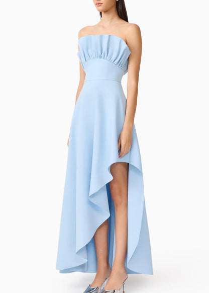 Liora Strapless Asymmetrical Gown