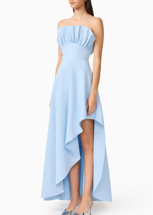 Liora Strapless Asymmetrical Gown