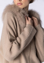 Load image into Gallery viewer, Fox Fur Knit Jacket with Hood