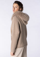 Load image into Gallery viewer, Fox Fur Knit Jacket with Hood