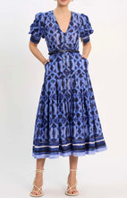 Load image into Gallery viewer, Shiloh Button Puff Sleeve Midi Dress