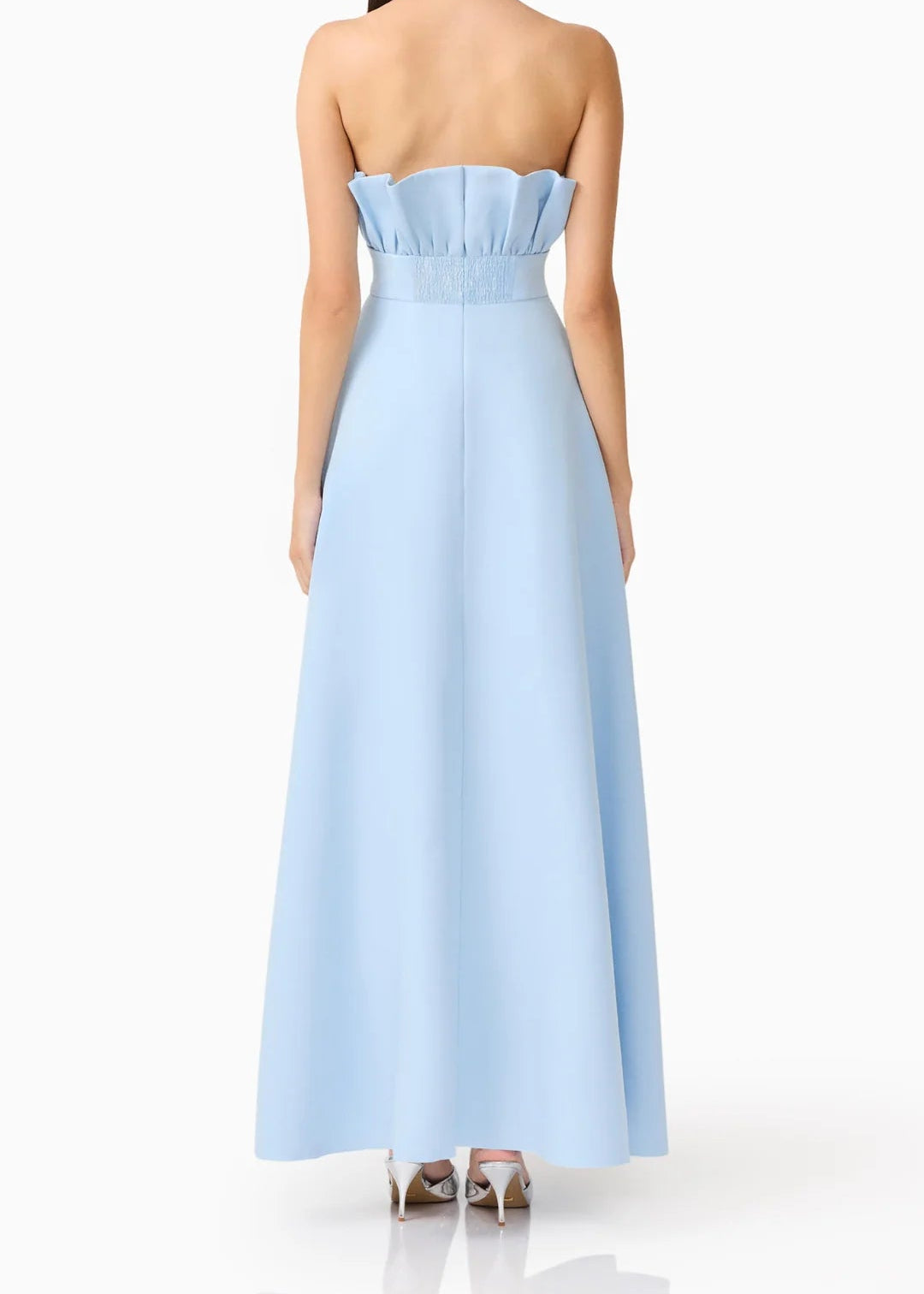 Liora Strapless Asymmetrical Gown