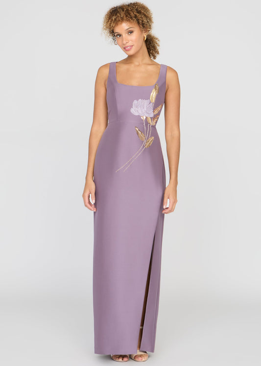 PALOMA EMBELLISHED COLUMN GOWN