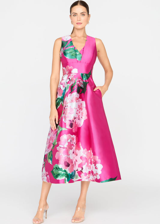 RAINA TEA LENGTH DRESS