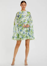 Load image into Gallery viewer, Floral Print High Neck Ruffle Dress