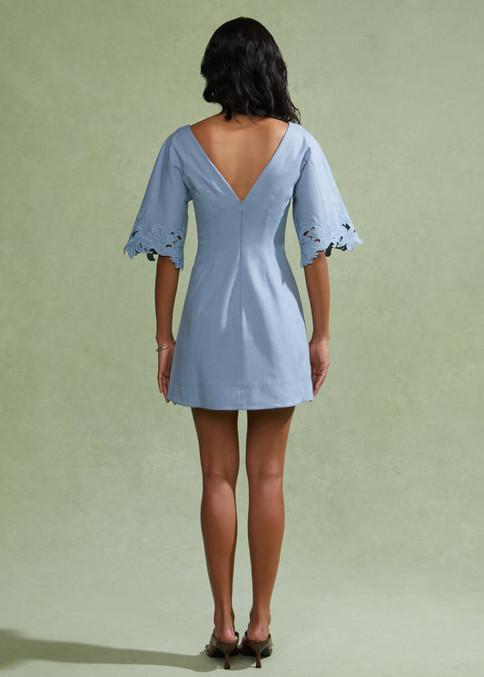 Maelis Embroidered Mini Dress