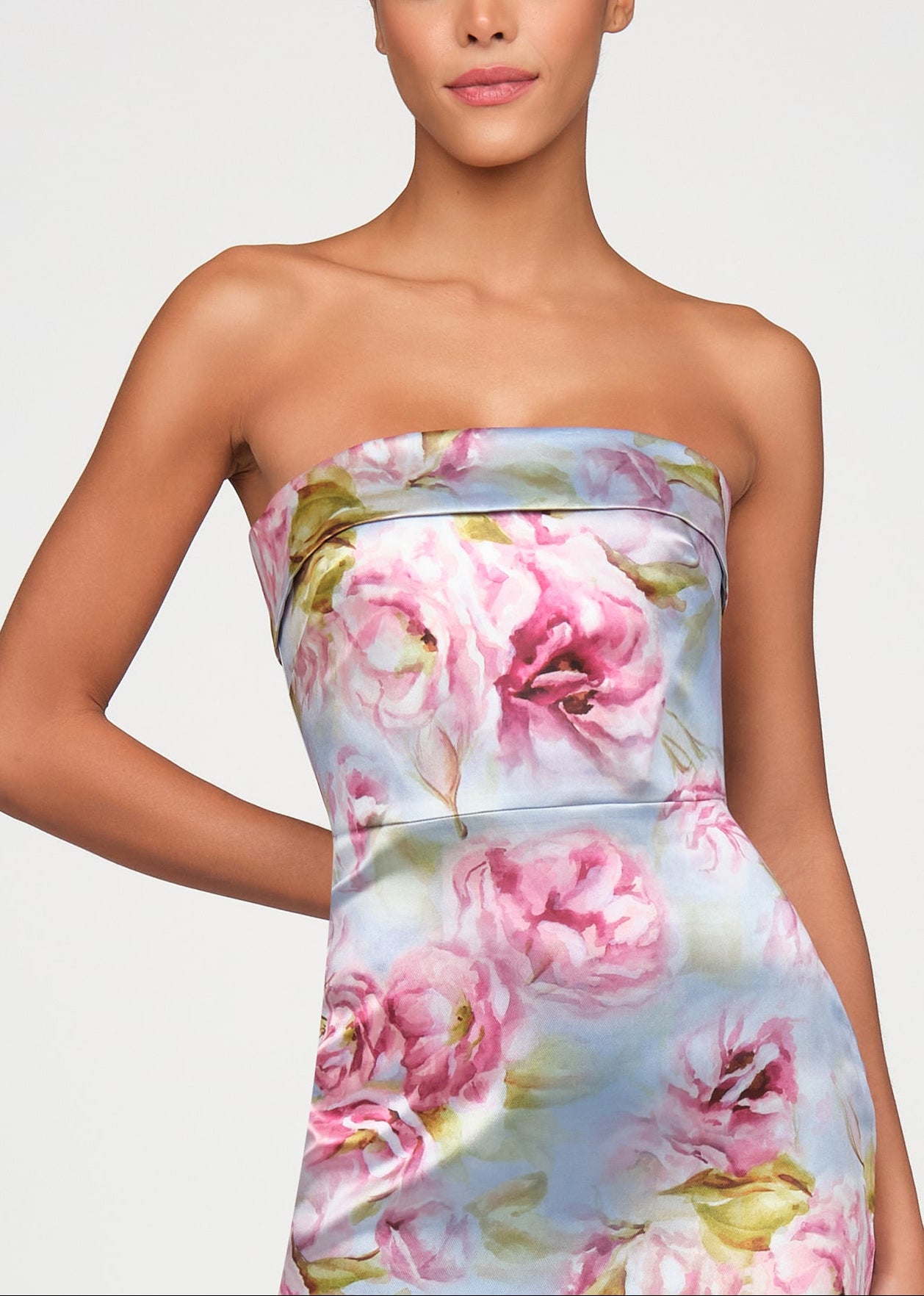 CLEO STRAPLESS COLUMN GOWN