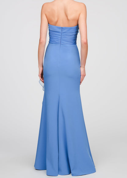 MORGAN CREPE AND ORGANZA GOWN