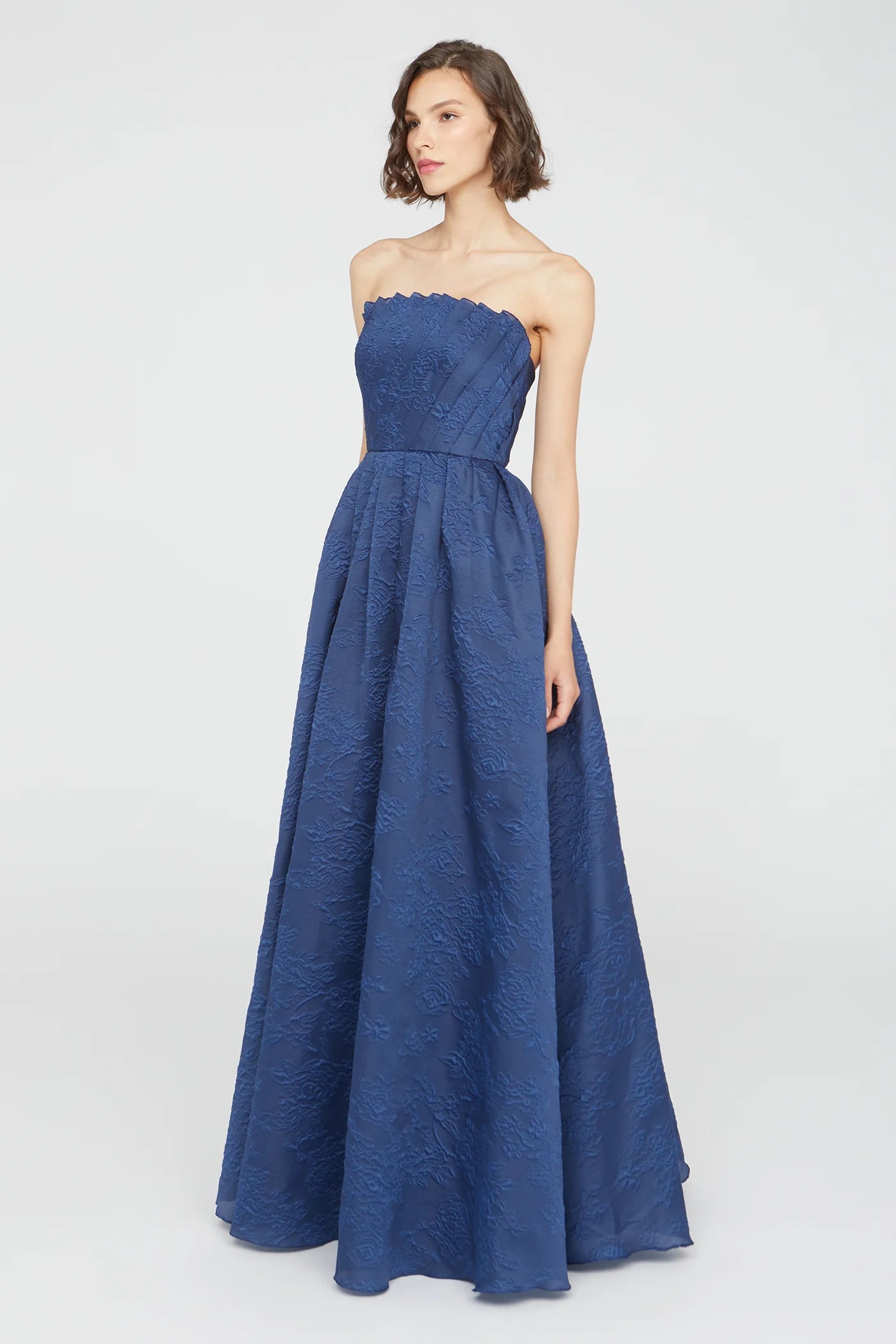 Mariana Fan Fold Bodice Gown