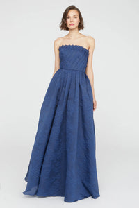 Mariana Fan Fold Bodice Gown