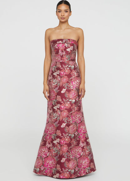 HAVEN STRAPLESS GOWN
