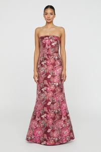 HAVEN STRAPLESS GOWN