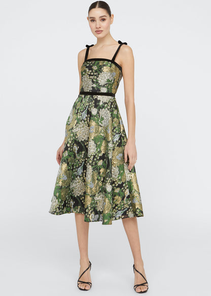 JONI VELVET BOW STRAP DRESS
