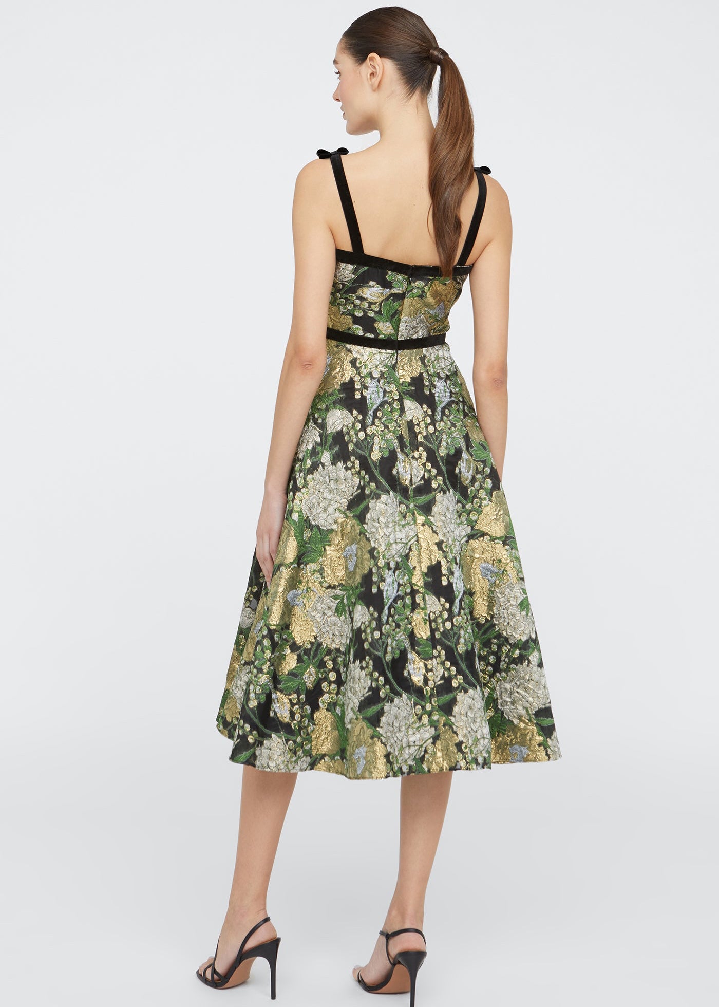 JONI VELVET BOW STRAP DRESS