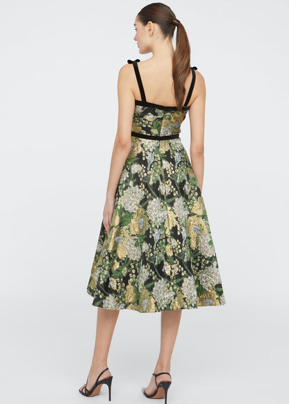 JONI VELVET BOW STRAP DRESS