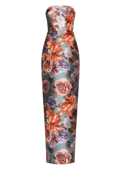 Cleo Strapless Column Gown