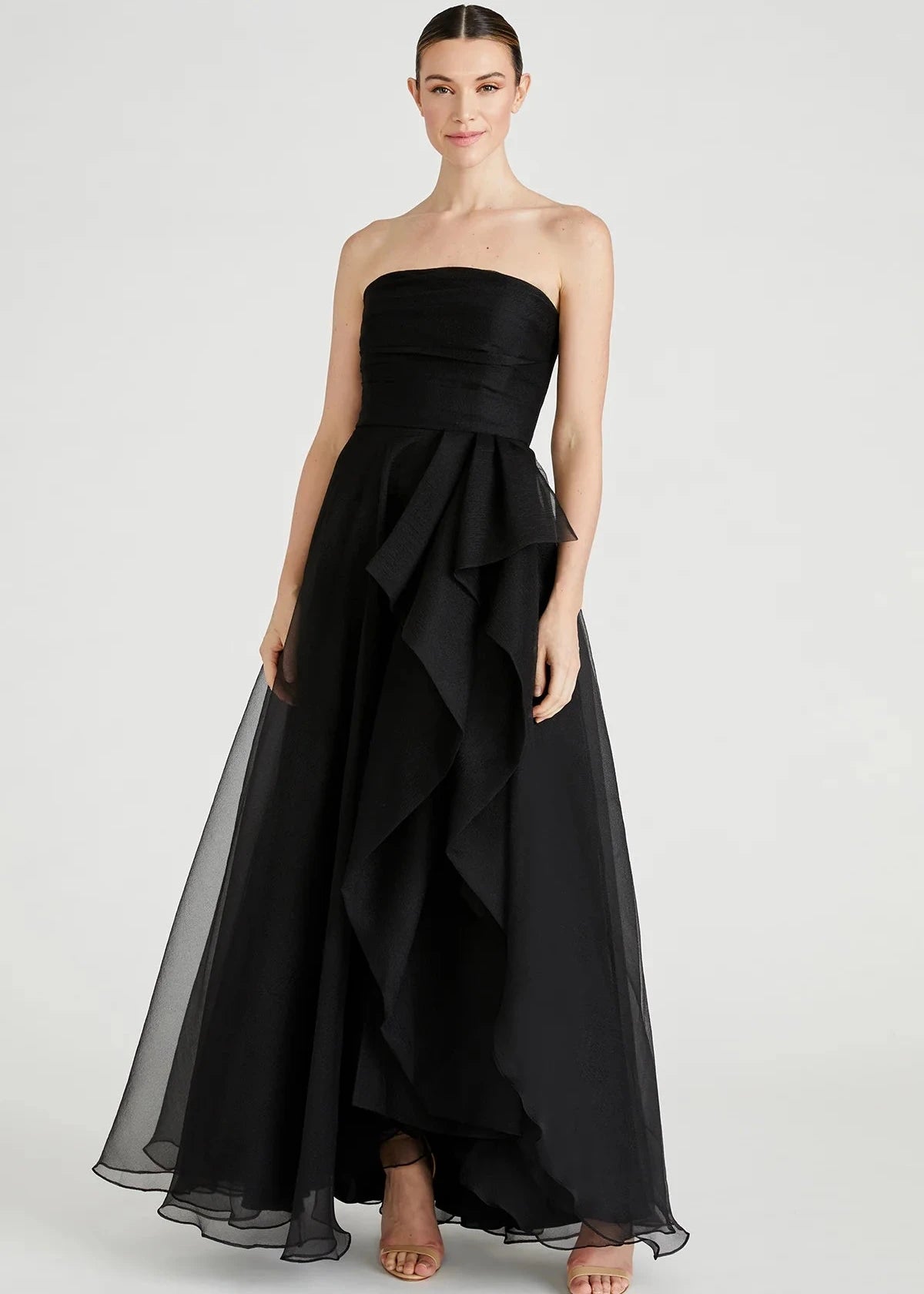Teresa Strapless Draped Gown