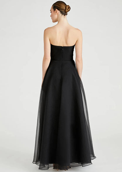 Teresa Strapless Draped Gown