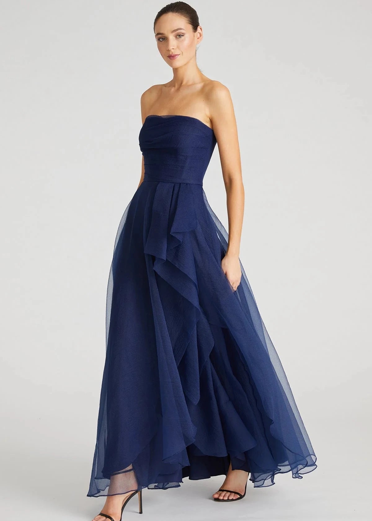 Teresa Strapless Draped Gown
