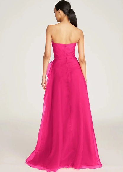 Teresa Strapless Draped Gown