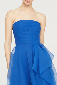Teresa Strapless Draped Gown