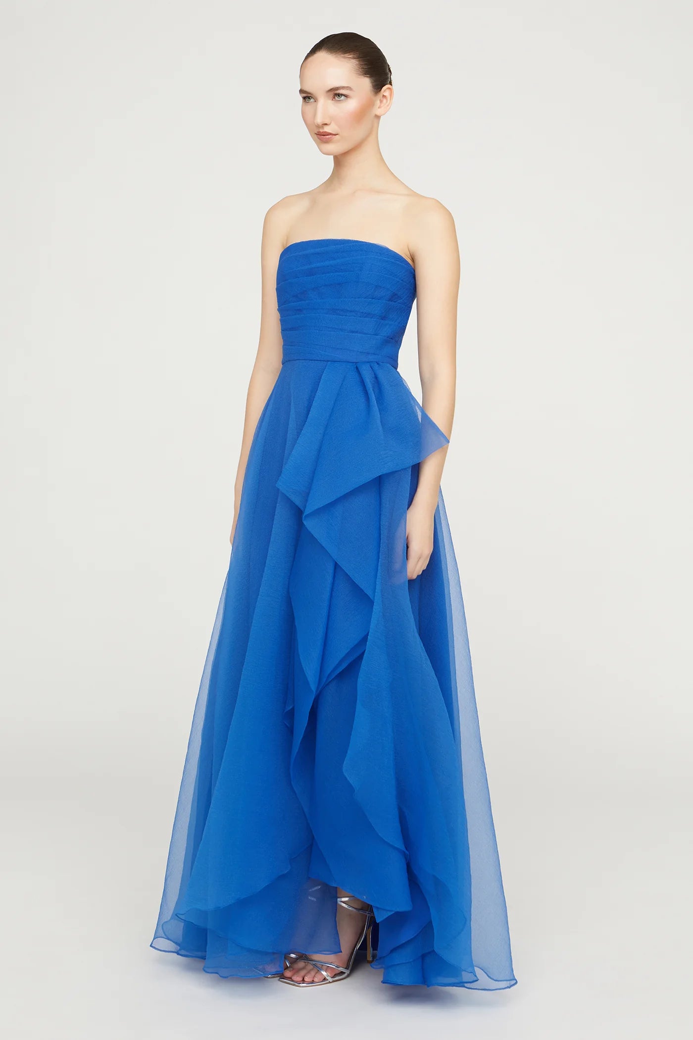 Teresa Strapless Draped Gown