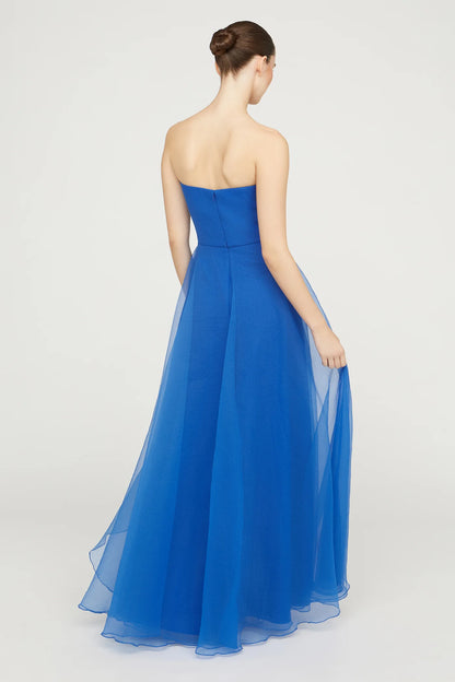 Teresa Strapless Draped Gown