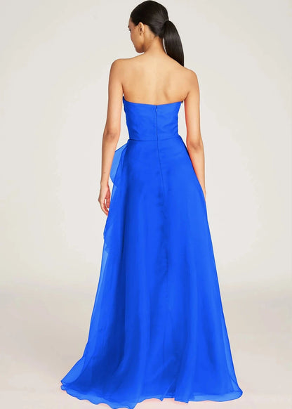 Teresa Strapless Draped Gown