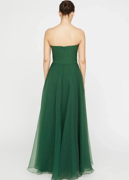 Teresa Strapless Draped Gown