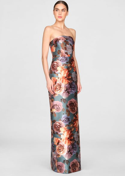 CLEO STRAPLESS COLUMN GOWN