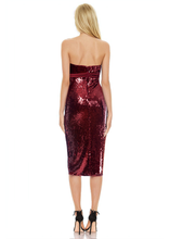 Load image into Gallery viewer, Berlyn Strapless Midi Dress