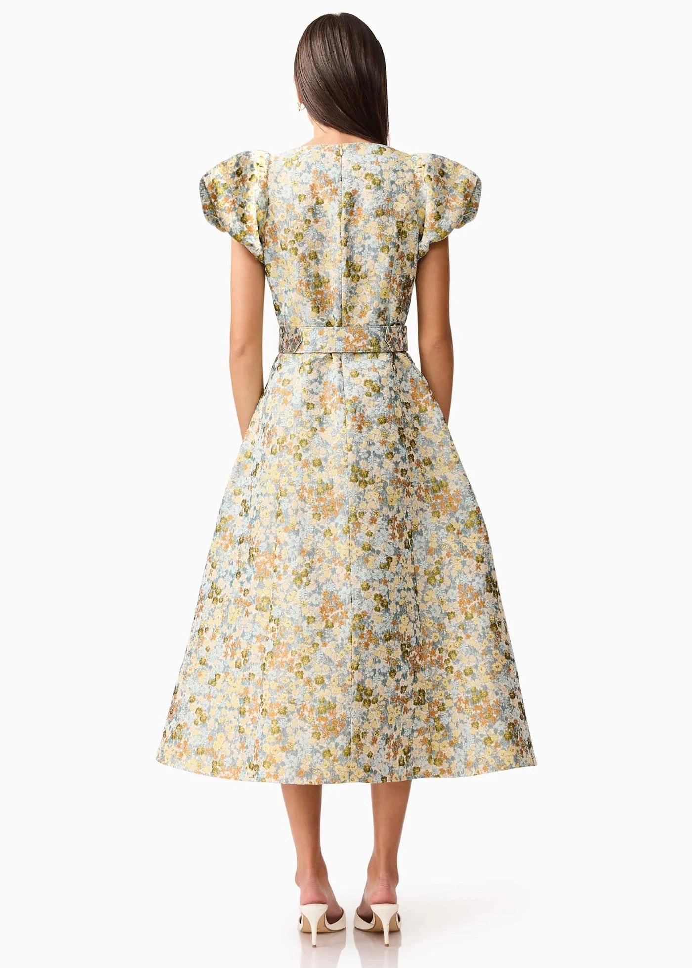 Tasmin Puff Sleeve Midi Dress