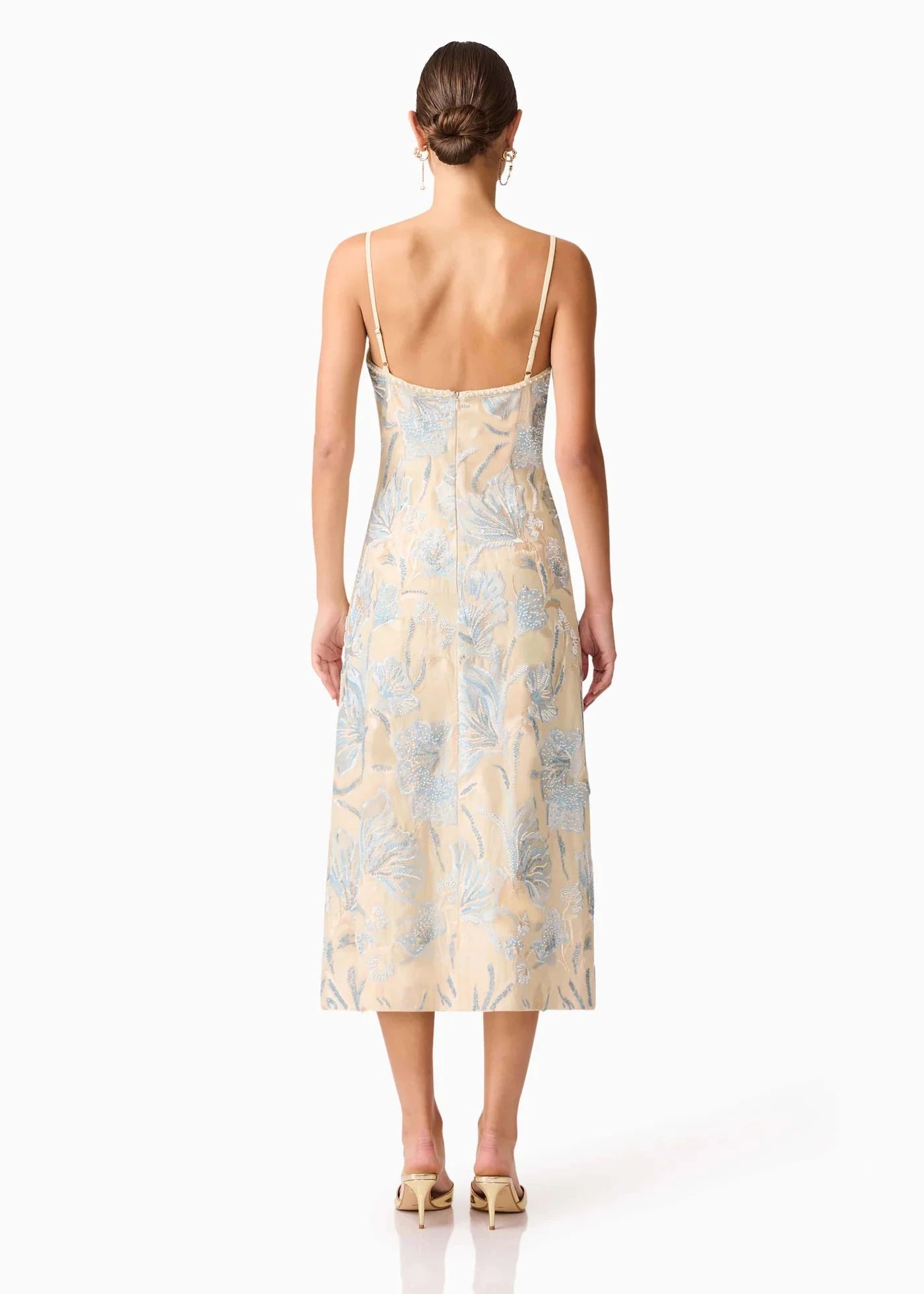 Nia Embroidered Midi Dress