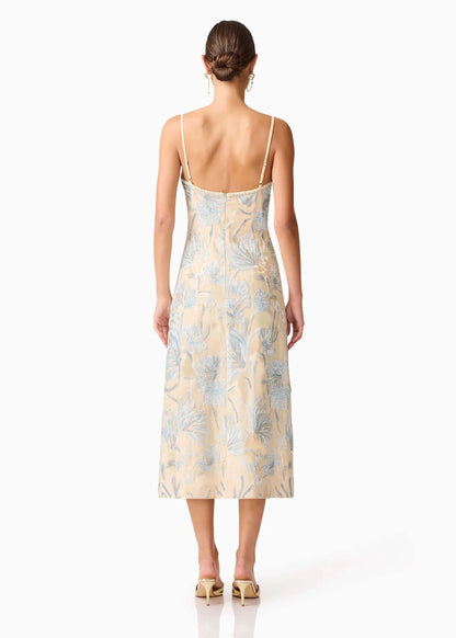 Nia Embroidered Midi Dress