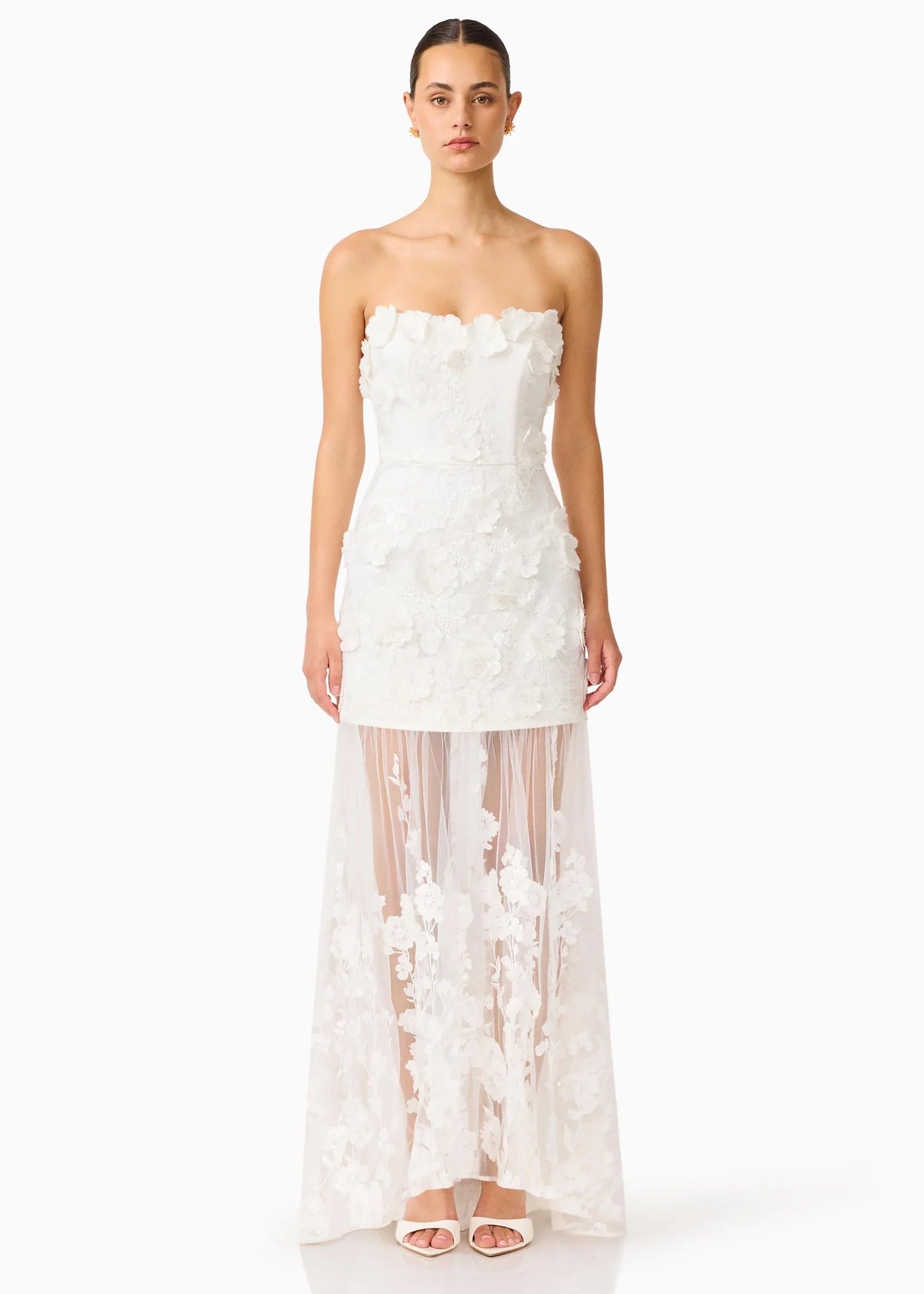 Lorina Sweetheart Gown with Detachable Skirt