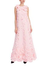 Load image into Gallery viewer, 3D Floral Embellished Sleeveless Maxi Dress