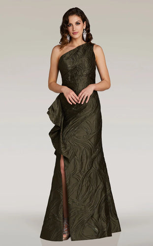 One-Shoulder Trumpet Dress