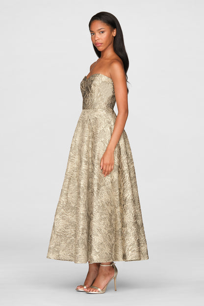 DAKOTA METALLIC JACQUARD GOWN