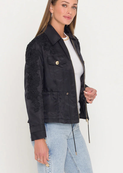 Janice Lace Combo Parka