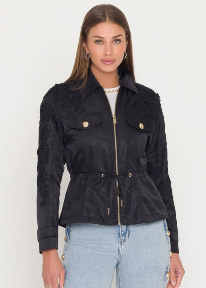 Janice Lace Combo Parka