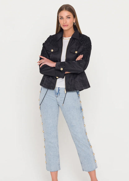 Janice Lace Combo Parka