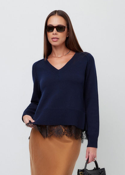 Camila Lace Layered Sweater