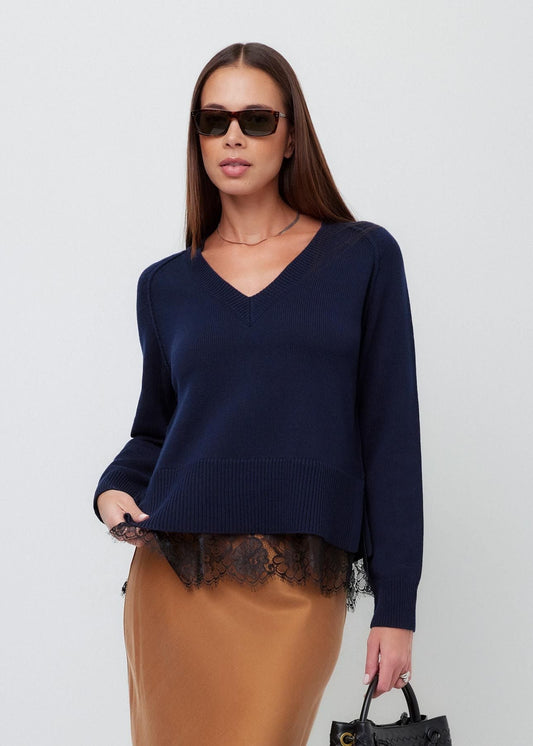 Camila Lace Layered Sweater