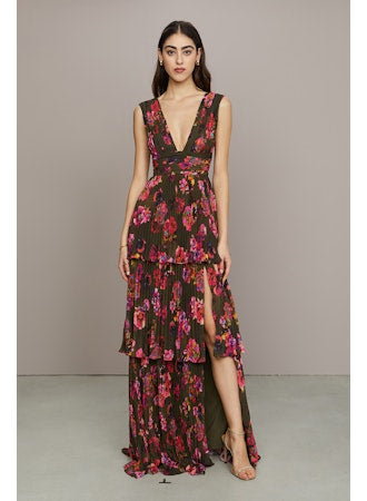 Fluer Pleated Gown