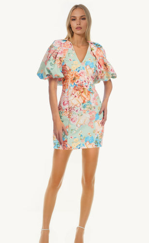 Eden Puff Sleeve Mini Dress